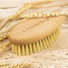 Щетка для сухого массажа без ручки L’Cosmetics(натуральное волокно)