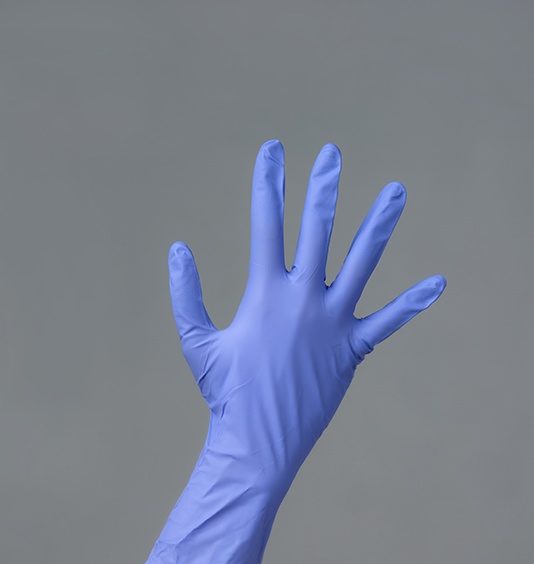 Перчатки нитриловые медицинские Safe&Care, M, Голубой, 200 шт/упк