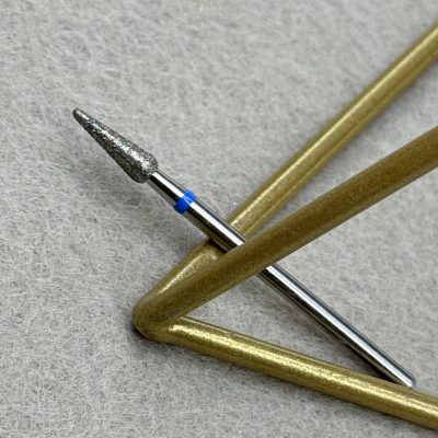 Фреза алмазная РБ морковка 031 синяя