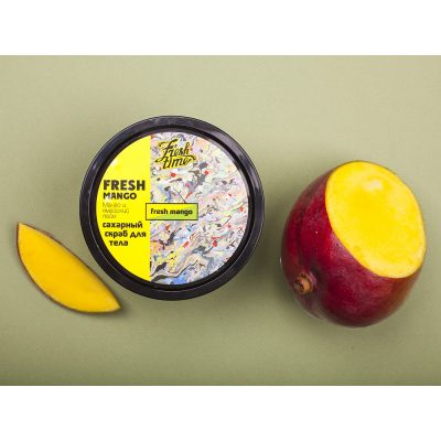 Скраб для тела сахарный Fresh mango - Манго и ямайский лайм 250 мл