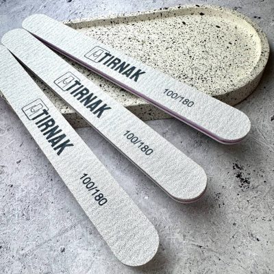 Пилка Tirnak прямая на вспененной основе, 100/180 грит
