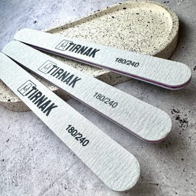 Пилка Tirnak прямая на вспененной основе, 180/240 грит