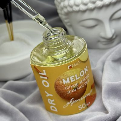 Сухое укрепляющее масло для ногтей "MELON". 50 мл Milv