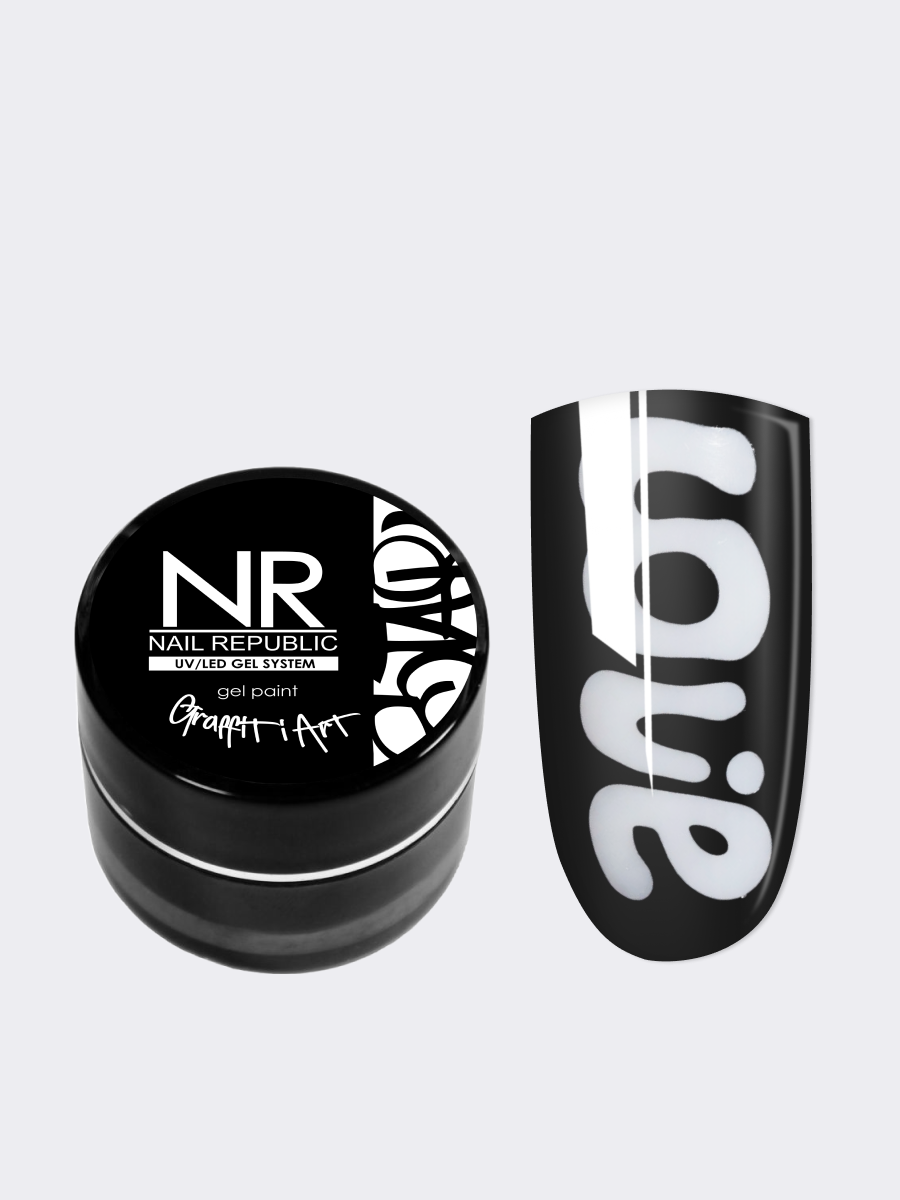 NR Гель-краска для дизайна GRAFFITI ART, черная (5 гр)