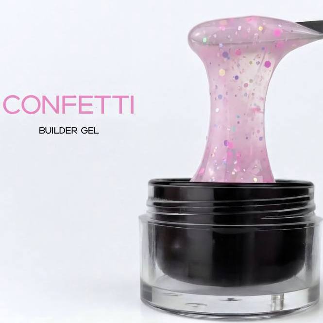 Гель Builder Glow Pro CONFETTI, 20 мл