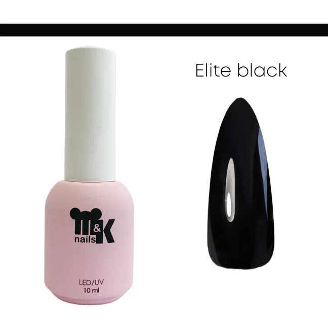 M&K Гель-лак Elite Black 10ml