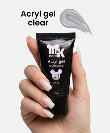 M&K Acryl gel clear(прозрачный),30 мл
