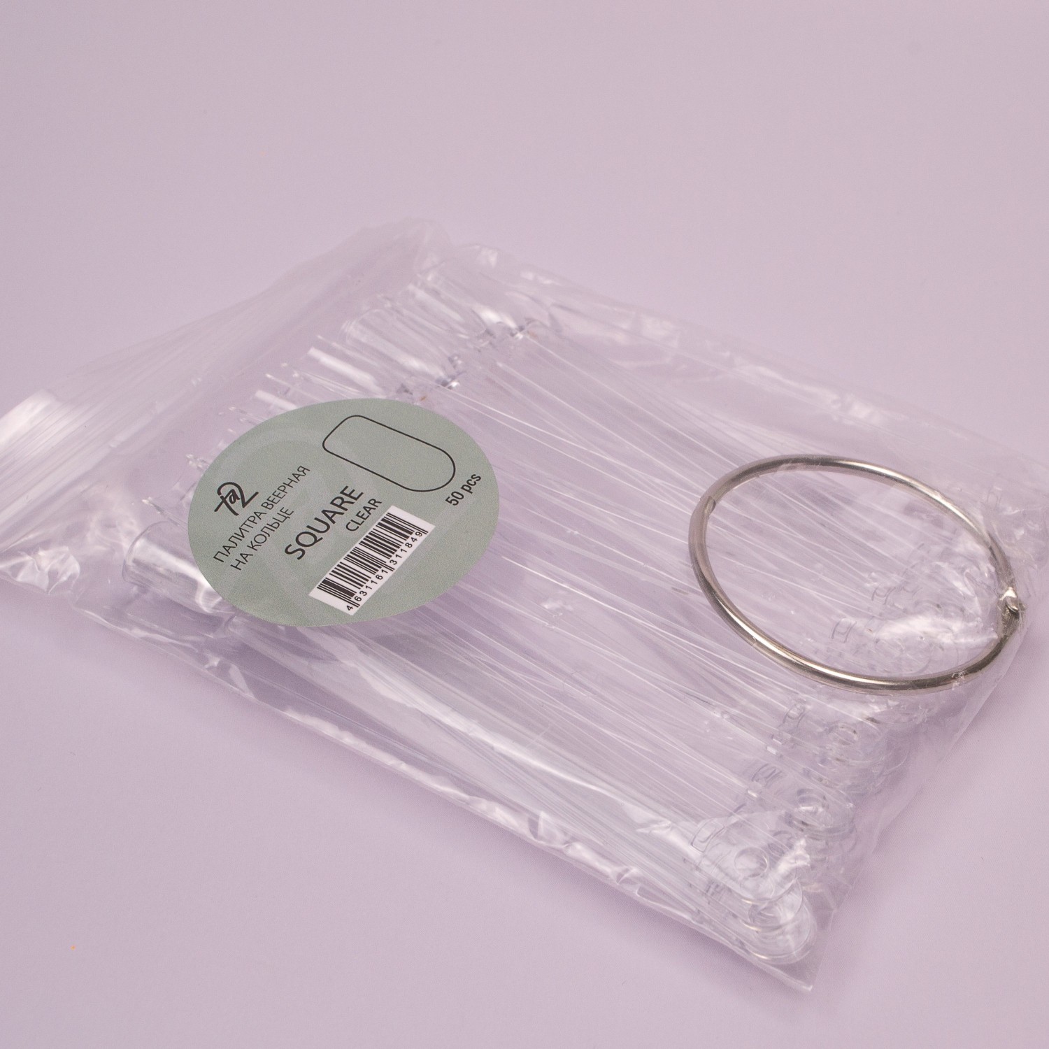 Ta2 | Палитра на кольце, Square - clear (Веер, 50 шт.) Ta2 | Палитра на кольце, Square - clear (Веер, 50 шт.)