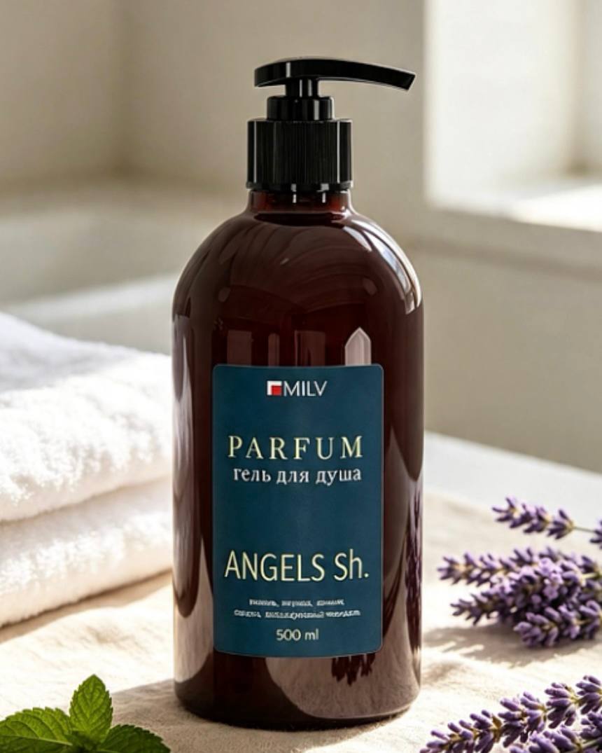 Парфюмированный гель для душа. ANGELS Sh. 500 мл Milv