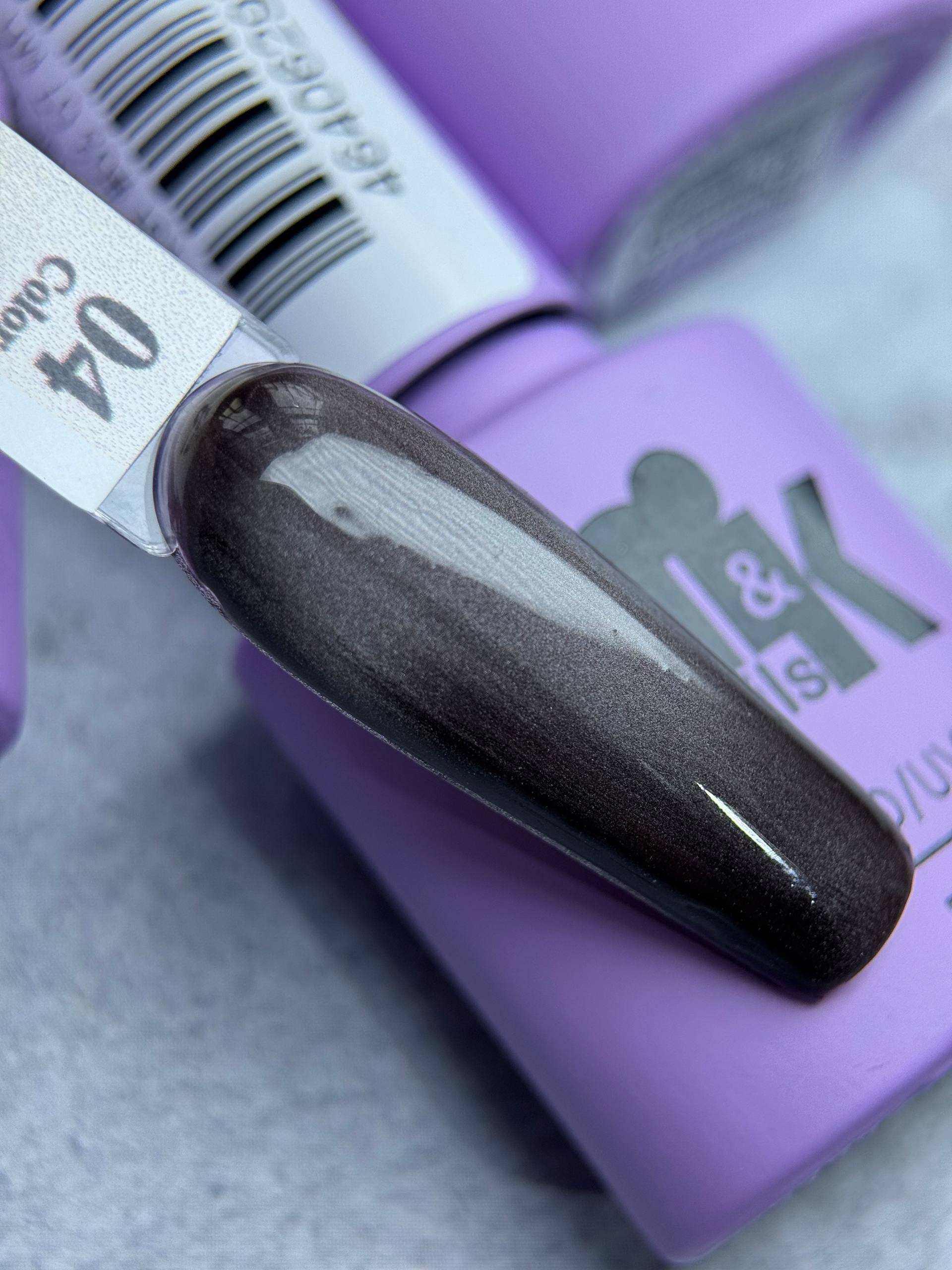 Гель-лак кошачий глаз M&K Nails Midnight Brown Cat 04, 7 мл
