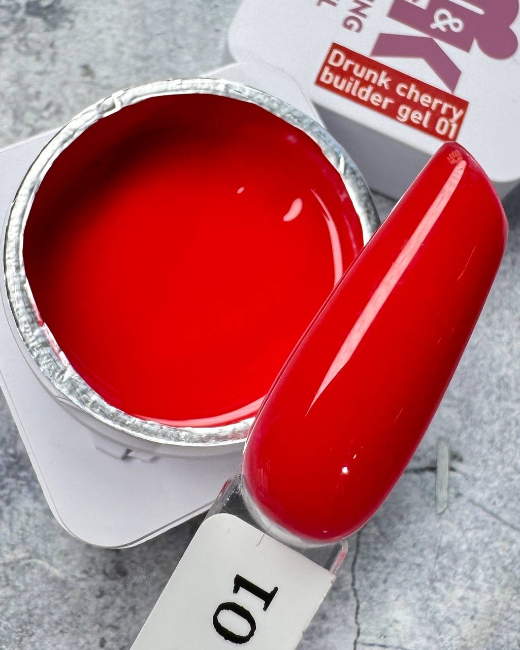 Гель M&K Nails Drunk Cherry Builder 01, 15 мл