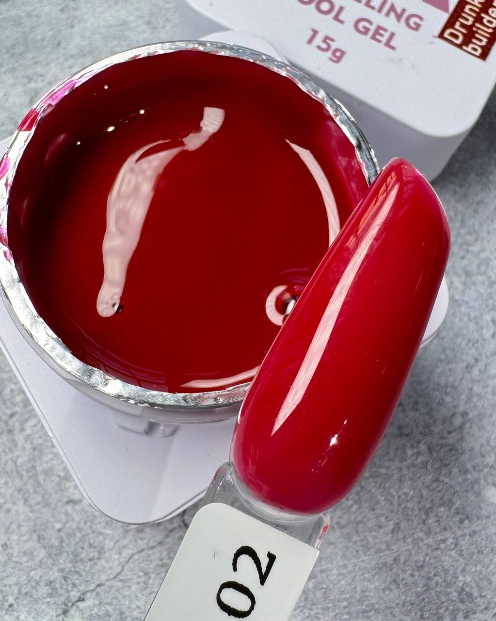 Гель M&K Nails Drunk Cherry Builder 02, 15 мл