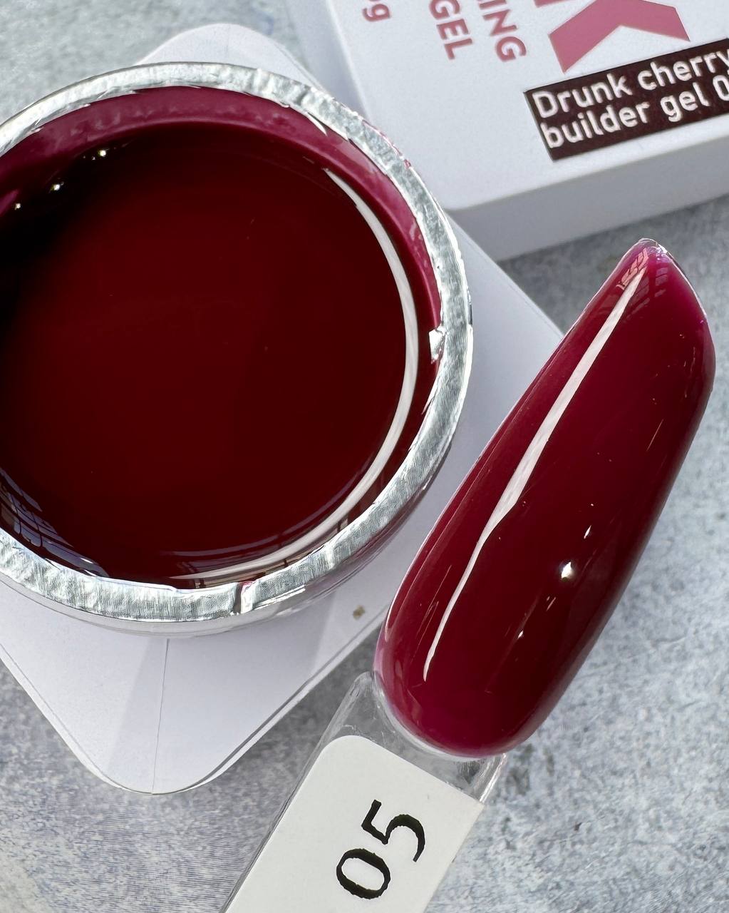 Гель M&K Nails Drunk Cherry Builder 05, 15 мл