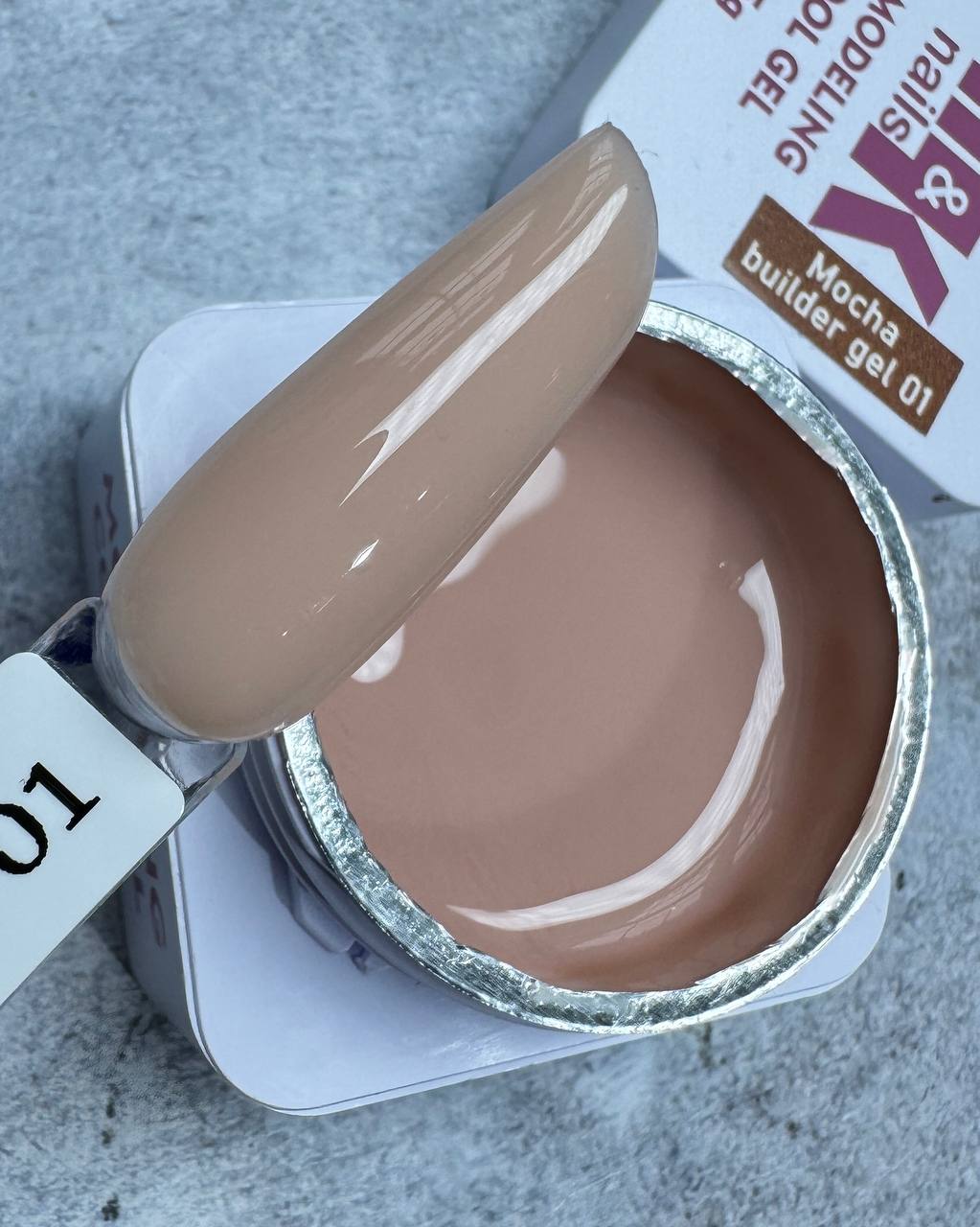 Гель M&K Nails Mocha 01, 15 мл