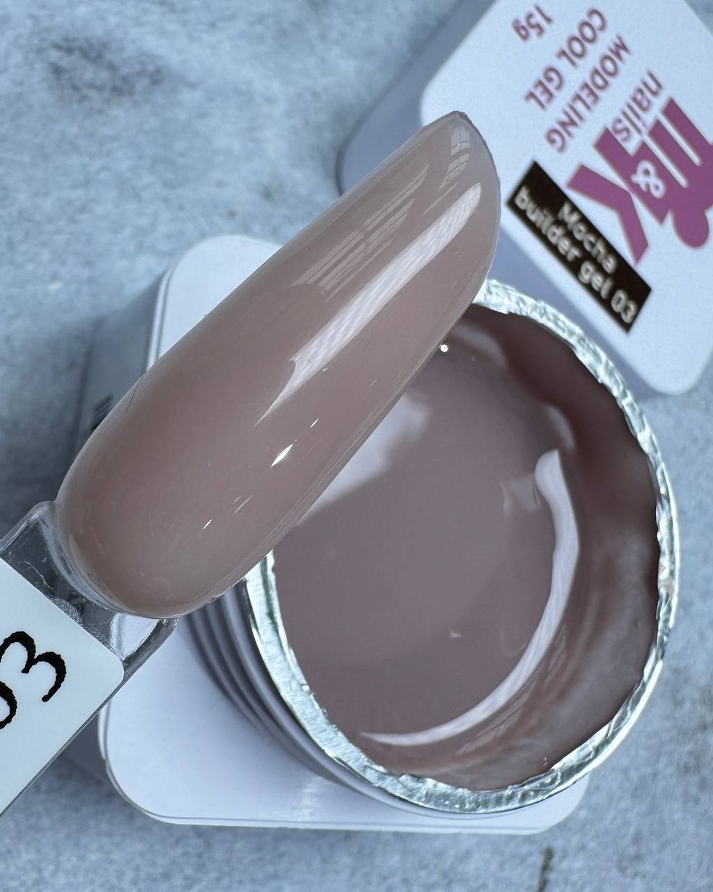Гель M&K Nails Mocha 03, 15 мл