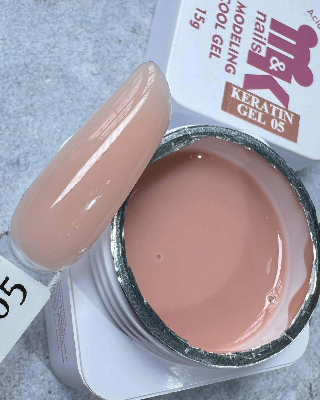 Гель M&K Nails Keratin 05, 15 мл