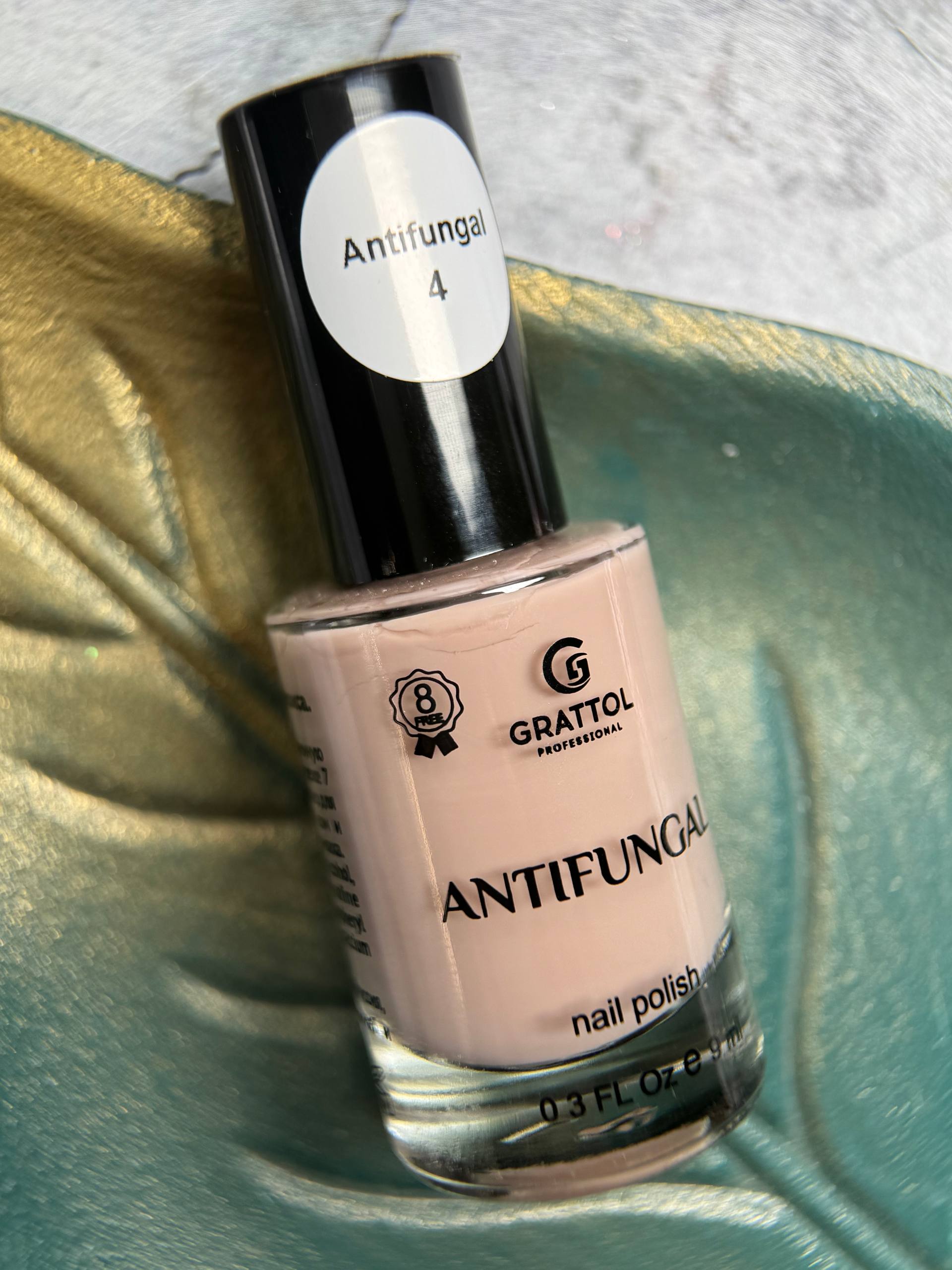 Лак для ногтей без лампы Grattol Antifungal Nail Polish 04, 9 мл
