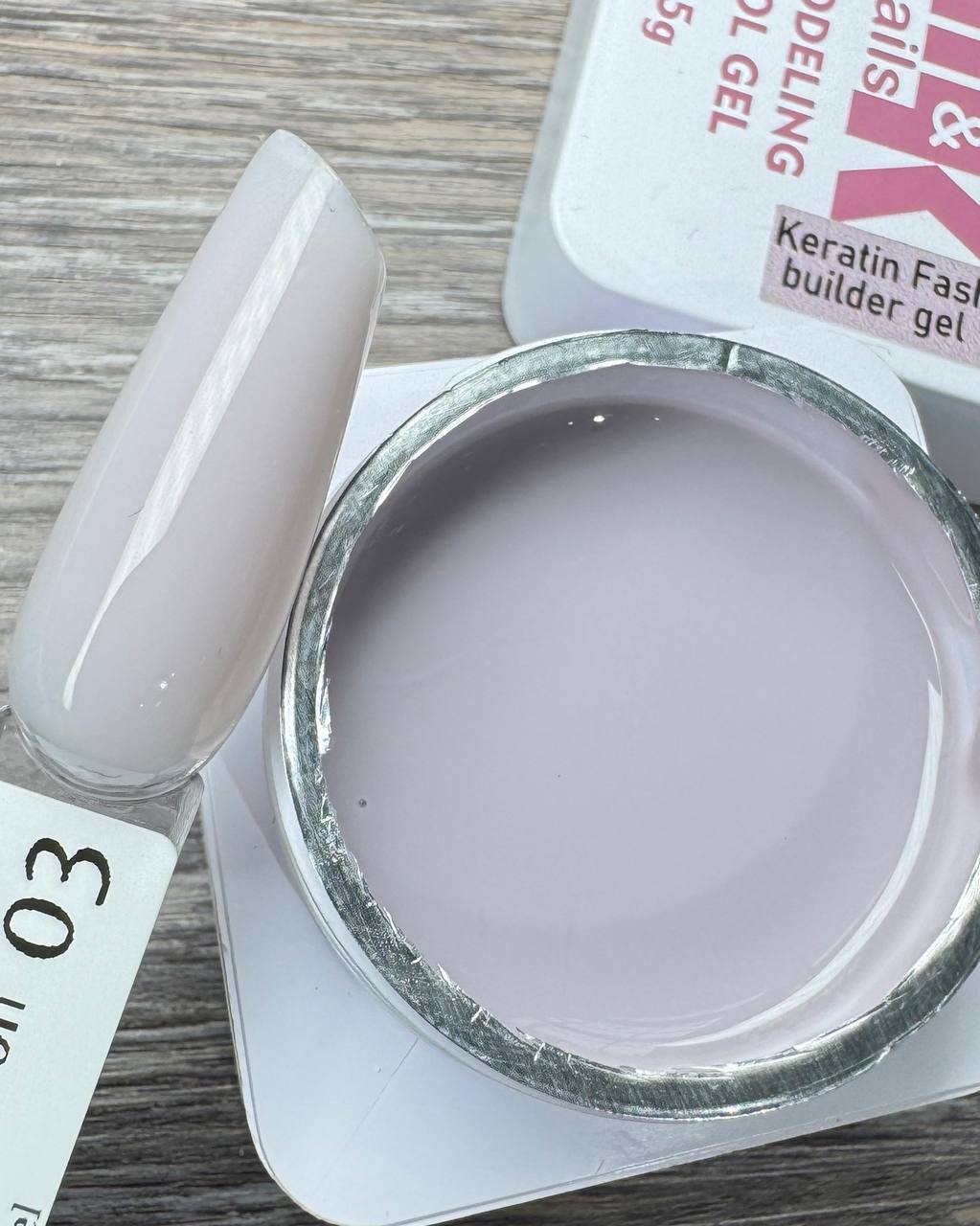 Гель M&K Nails Keratin fashion 03, 15 мл