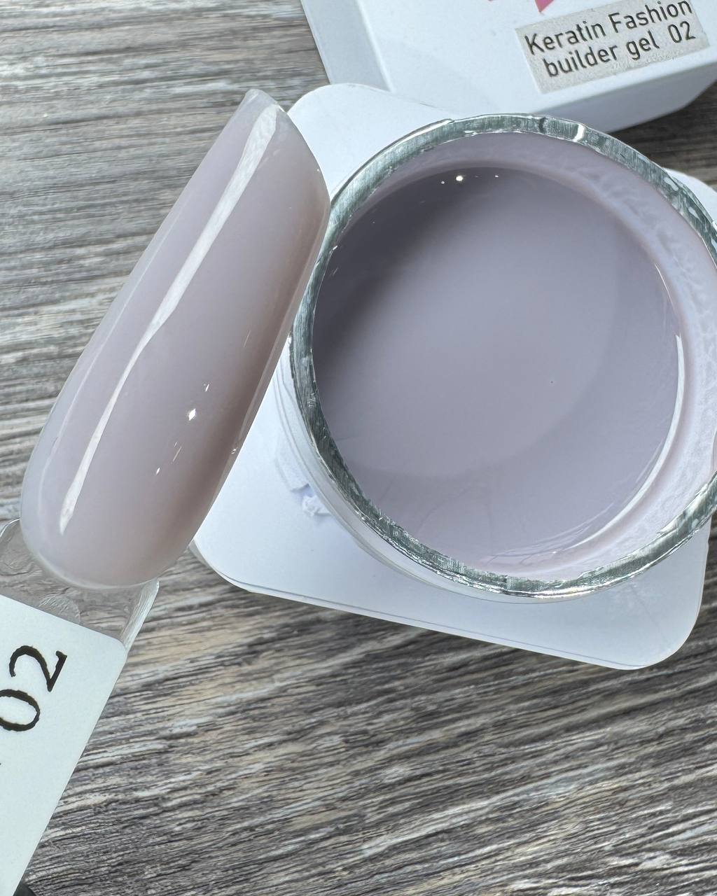 Гель M&K Nails Keratin fashion 02, 15 мл