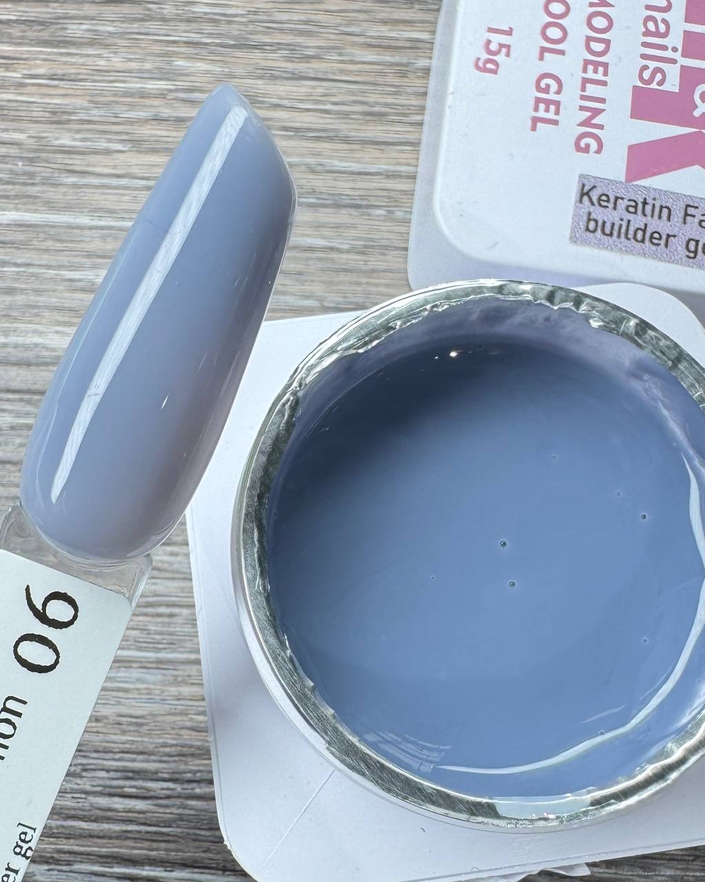 Гель M&K Nails Keratin fashion 06 (жидкая консистенция), 15 мл