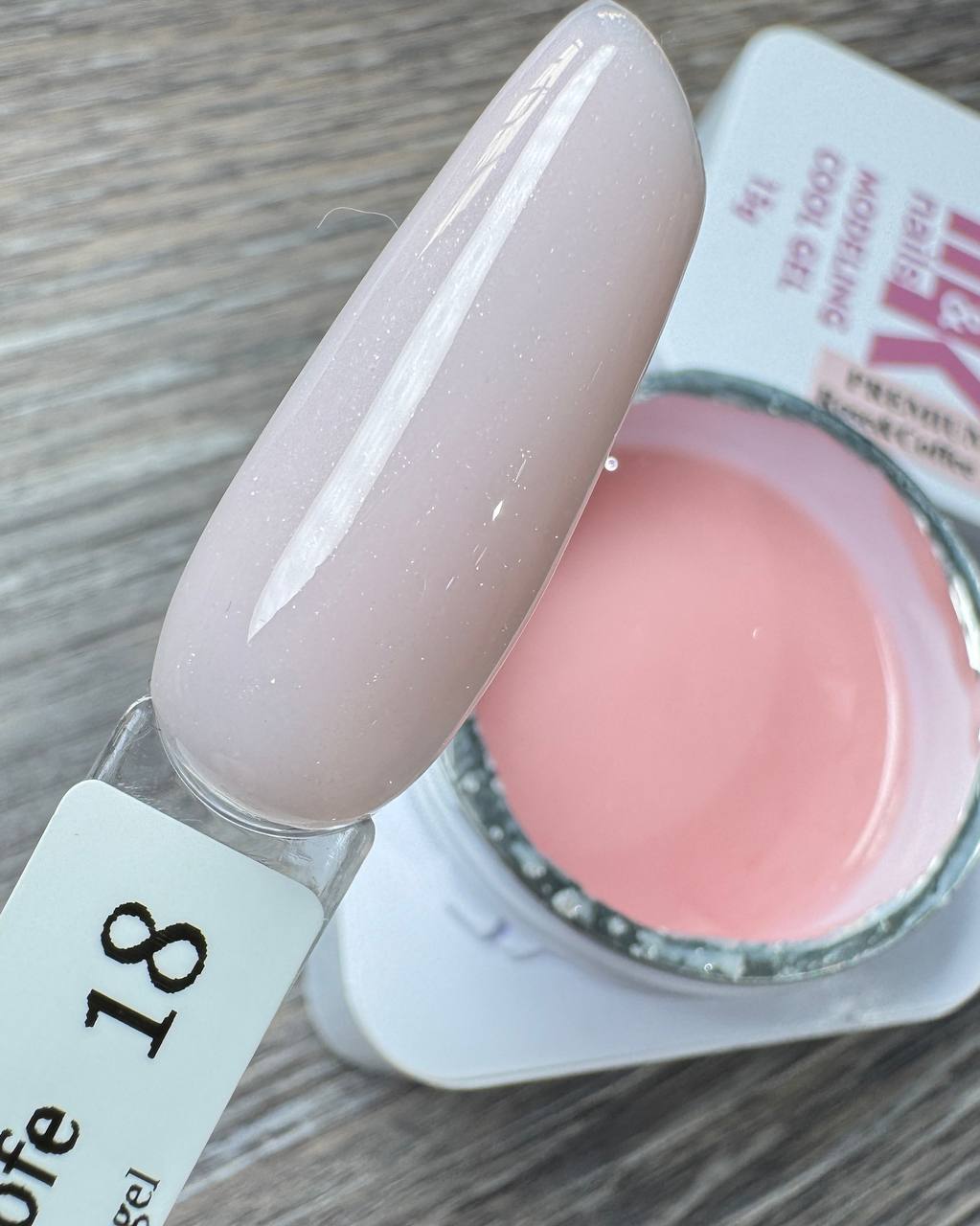 Гель M&K Nails Premium rose&coffee 18, 15мл