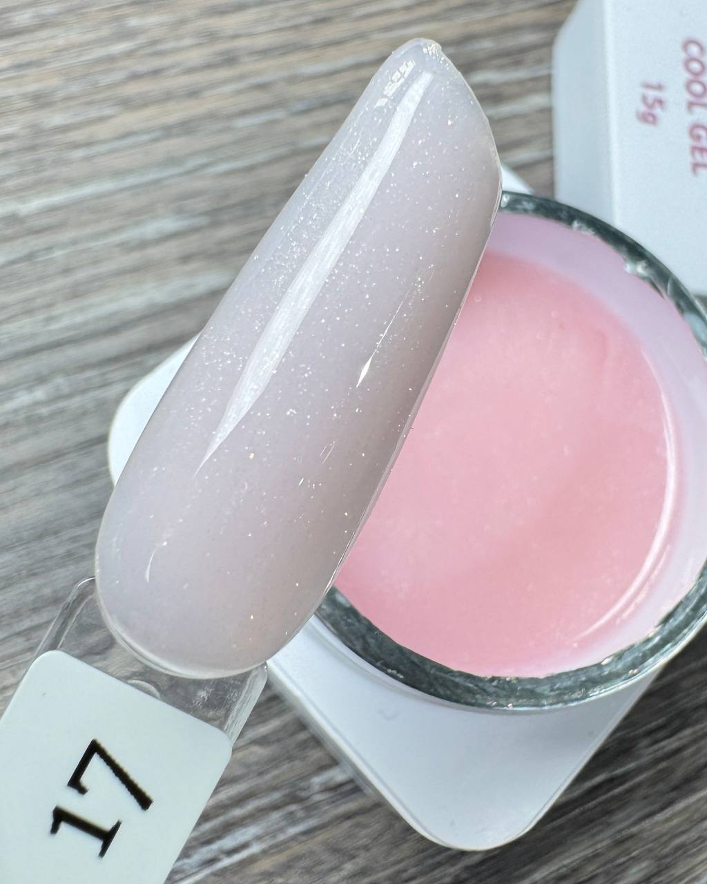 Гель M&K Nails Premium rose&coffee 17, 15мл