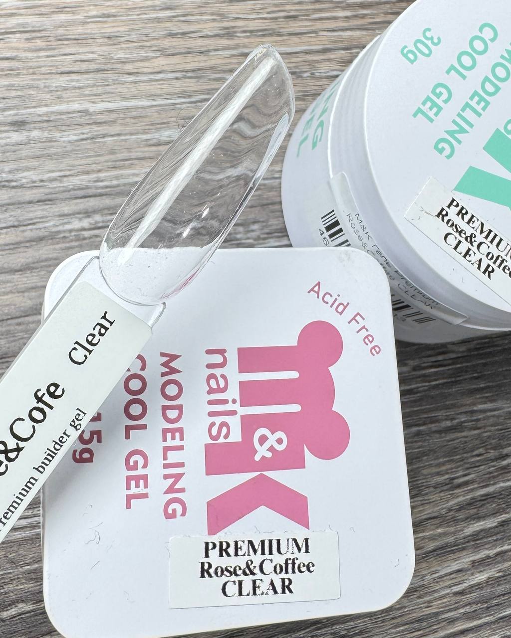 Гель M&K Nails Premium rose&coffee clear