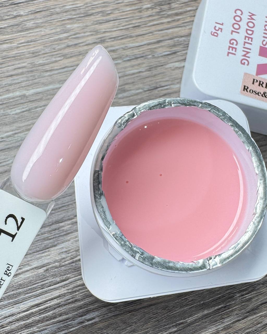 Гель M&K Nails Premium rose&coffe12, 15 мл